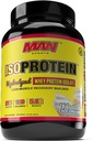 Man Sports ISO-protein Gehydrolyseerd 100% Pure Wei Protein Isolaat Poeder, Vanille Ice Cream, 1,32 Pond (20 Days Supply)