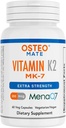 Osteo Mate® vitamine K2 (MK-7) 300 mcg supplement, extra sterkte, 60 Veg capsules