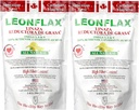 Leonflax 100% Authentieke Canadese Vlaszaadpoeder, alle natuurlijke, hoge vezelinhoud, Dieetsupplement om uw spijsvertering te verbeteren, Omega 3, 6 & 9, 18 Oz, Bag (1) (2)