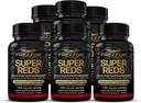 FREZZOR Super Reds Capsules met UAF1000+, All-Natural Nieuw-Zeeland Red Superfood Energy, Essential Red Fruits Veggies& Beet, Antioxidanten, Enzymen, Energiesupplementen, 540 Capsules, 6 Flessen