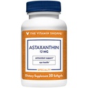 De vitamine Shoppe Astaxanthine (Solasta) Branded Ingredient 12mg (30 Softgels)