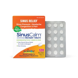 Boiron SinusCalm Tablets for Sinus Pain Relief, Runny Nose, Congestie, Sinus Pressure, Hoofdpijn - 120 Tellen