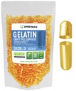 XPRS Nutra Maat 3 Lege Capsules - 500 Telle Lege Gelatine Capsules - Pillen DIY Capsule vullen - Pure Bovine Pill Gel Caps Vulbaar voor Do-It-Yourself Vitaminen en Supplementen (Goud)