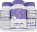 SERINI-MAX - 5-HTP Mood Support Supplement + Calcium - Supports Calm & Peaceful State of Mind - Boost Serotonin, 5HTP 200mg for Stress Management & Sleep Support Supplements - 60 Capsules