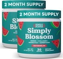 Gewoon Blossom Nutrition Daily Greens & Superfood Powder + Collageen + Probiotica voor vrouwen Digestieve Gezondheid & Bloating Relief. Help uw gezondheid Bloom - 2 maanden levering - Watermeloen