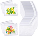 Nuanchu 96 Pieces pil zakken zakken Set Herbruikbare rits pil Baggies Clear Plastic Self Sealing Travel Medicine Organizer Opslag met schuif slot voor de geneeskunde en kleine items