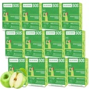 Glucose SOS Glucose Poeder Verpakkingen met Natuurlijke Dextrose, Fast Absorptie Dat onmiddellijk oplost in uw mond zonder water nodig, Green Apple 72 Serves