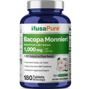 NusaPure Bacopa Leaf Monnieri Extract 20.000 mg 180 tabletten (Extract 20:1, Non-GMO, Glutenvrij)