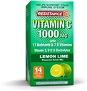 Stick Packs 16 Nutriënten & 7 B-Vitaminen, Help Ondersteuning Immune System, Krachtige Antioxidanten, Bevat Elektrolyten, Groen, Lemon-Lime smaak, 14 Tellen