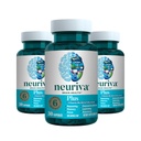 NEURIVA Plus Hersensupplement voor Geheugen, Focus & Concentratie + Cognitieve functie met klinisch geteste Nootropics Fosfatidylserine en Neurofactor, VIT B6 & B12, 30 Count Capsules (3 Pack)
