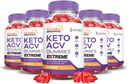 (5 Pack) Turbo Ripped Keto ACV Gummies Extreme 2000MG Turbo Ripped Keto Gummies Apple Cider Vinegar Formulated with Pomegranate Beet Juice Powder B12 Vegan Non GMO 300 Gummys