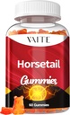 Paardenstaart Herb Haargroei Gummy's en antioxidant supplement met paardenstaart Extract voor Sterker haar, huid en nagels, niet-GMO, Glutenvrije Cola de Caballo Hierba 60 Vegan Kauwtabletten