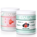 Kiala Nutrition Super Greens, Organic Greens Powder, Spirulina & Chlorella Superfood Powder, Sugar & Gluten Free Vegan, Spectra Blend, Watermeloen & Mixed Berry 2 Pack