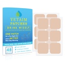 YETAIM Recovery Patches voor vrouwen Mannen: 48-Pack Energie Boost Snelle Recovery - Day Night Party Ondersteuning - Solliciteer op Arm Neck Pols Terug voor Party Fun Morning Revival - Clear Blue