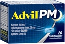 Advil PM (20 telling) Pijn Reliver/Nighttime Slaaphulp Coated Caplet, 200mg Ibuprofen, 38mg Difenhydramine