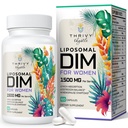 Liposomale DIM Supplement - 1500 mg Vrouwen DIM Supplement - Estrogeen Supplementen bevatten vitamine E, Avond Primrose, Black Cohosh, Omega-3 vetzuren