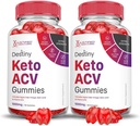 Justified Laboratories (2 Pack Destiny Keto ACV Gummies Advanced Formula 1000MG Destiny Keto Gummies Apple Cider Vinegar Geformuleerd met Granaatappel Beet Juice Powder B12 Vegan Non GMO 120 Gummys