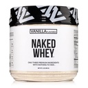 NAKED Vanille Wei Proteïne 1Lb, Slechts 3 Ingrediënten, Alle Natuurlijke Gras Fed Wei Proteïne Poeder + Vanille + Kokossuiker- GGO-vrij, Sojavrij, Glutenvrij. Steun Spiergroei, 12 porties
