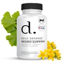 Nootropics Brain Support Supplement - 30 capsules - Focus & Memory Supplement for Brain with Bacopa Monnieri, Huperzia Serrata, St. John's Wort & Ginkgo Biloba - Neuro Support