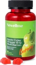 NEWELLME Apple Cider Vinegar Gummies B12 Multivitamine, ACV supplement Gummy Vitaminen, Vegetarisch supplement voor vrouwen en mannen,Non GGO, ondersteuning normale energieniveaus & Gut Health 30 Gummies (30)