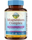 Terranics 5-in-1 Magnesium Complex Supplement 500mg - 5 vormen Hoge Absorptie Magnesium Glycinate Citrate Malate Aspartate Gluconate for Sleep Heart Health - Non-GMO 120 Vegan Capsules