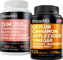Ceylon Cinnamon (1pk) en Menopauze Ondersteuning (1pk) Supplement Bundel - Krachtige Vitaminen voor Hart, Metabolisme, Hormone, en Immuun Ondersteuning - Non-GMO, Veganist, Glutenvrije