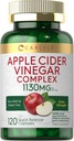 Carlyle Apple Cider Vinegar Complexe Capsules 120 pillen met Cayenne en Gember Niet-GMO en Glutenvrij Supplement
