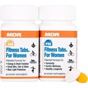 MDR Fitness Tabs Gepatenteerde Multivitamine voor vrouwen bevordert ATP en NAD ter ondersteuning van energie en fitness - AM/PM Formules - 2 maand levering