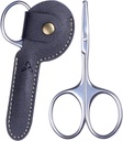 3.75" Nose Hair Scissors, Round Tip Small Facial Mustache Scissors for Men's Trimming