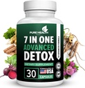 Extra sterkte snelle acting 7-in-ONE geavanceerde formule - volledige lichaamsreiniging - Detox & Leverreiniging - Detox & Lever Reparatie, Alle natuurlijke toxinen Verwijderaar, Gezonde Reiniging Ondersteuning voor Lever (30 Capsule)