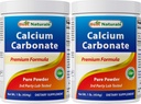 2 Pack - Best Naturals Calcium Carbonaat Poeder 1 Pond (Total 2 Pond) - Food Grade