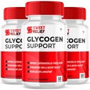 (3 Pack) Sweet Relief Glycogen Ondersteuning voor gewrichten Blood Vessel Cleaner Releave, Sweetrelief Glycogen Support Supplement Capsules, Glucogen O Neil Glyco Optimizer Cleanse Control Restore (180 Capsules)