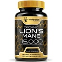 Lions Mane Supplement Capsules - 120 Tellen - Paddestoel Supplement, Hersensupplementen voor Geheugen en Focus, Lion's Mane Mushroom Capsules Biologische - Cognitieve en Immune Ondersteuning, Focus Supplement