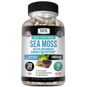 Kaya Naturals Sea Moss - Mobility Supplement for Men and Women - with Burdock Root, Irish Moss, Bladderwrack, en BioPerine - for Mobility Health and Immune Boost, 30 Tel.