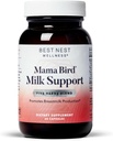 Best Nest Wellness Mama Bird Milk Ondersteuning - Gezonde Borst Melk Flow Ondersteuning Supplement - Borstvoeding Ondersteuning met Fenegriek & Moringa - Aids Milk Supply for Baby - 60 Capsules