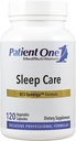 Patient One Sleep Care | Supplement to Support Transition into Sleep and Restful Sleep* | with Chamomile, Valerian, Melatonin and More | 120 Capsules