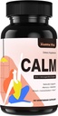 Kalm Ashwagandha supplementen, Ashwagandha 4000mg met Rhodiola Rosea, Reishi, Ginseng, Bacopa, L Theanine, Natural Adaptogenen Nootropic Stress & Mood Support, 60 capsules