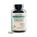 NatureWise Multivitamine voor mannen + Stress Support + Fulvic Ionische Mineralen + Probiotica voor Immuniteit, Mannelijke Gezondheid, Digestie + Gehele Organische Voeding - Vegetarische, Niet-GMO - 60 Capsules[1-Maande Levering]