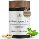 AKSHAR Ayurveda - Ashwagandha Capsules met Ashwagandha Root Extract en poeder - Adaptogene kruidenondersteuning - Vegan Cruelty-Free Ashwagandha Supplementen (60 Tel.)
