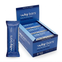 Waarom Bars, Proteïne Bars, Blueberry Bliss, 2.04 Ounce Bars (pakket van 12 proteïne Bars) - Proteïne Bar Superfood, Glutenvrij, Niet GGO, Biologische, Veganistische, eenvoudige ingrediënten
