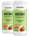 NaturalSlim MagicMag Magnesium Citrate Powder for Stress, Constipation, Muscle & Heart Health, Better Rest & Digestive Support, Magnesium Supplement for Women and Men, 8 oz (2 Pack) – Strawberry Lime