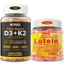 NEVISS Sugar Free Lutein Gummies 60 Tellingen + Vitamine D3 Gummies 60 Tellingen