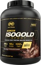 PVL Gold Series - 100% Wei ISOGOLD Sport - Premium Wei Proteine Isolaat Shake Mix - 5 LB - Drievoudige chocolade