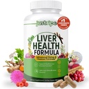 Lever Gezondheid Formule, Lever Reinigen Detox & Reparatie met Artichoke Extract, Melkdistel, Dandelion en meer voor de gezondheid van de lever - Herbal Lever Ondersteuning Supplement 30 dagen Levering (1)