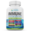 10 in 1 Immuunsysteemondersteuningssupplement - Vitamine C (1000 mg), quercetine, vitamine D3 (5000iu), zink (40 mg), vlierbessen, echinacea, kurkuma, gember, Knoflook, zwarte peper