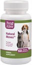 PetAlive Natural Moves - Alle natuurlijke kruidensupplement bevordert Bowel gezondheid en regelmaat in katten en honden - 60 Veggie Caps