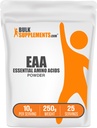 BulkSupplements.com Essentiële Aminozuren Poeder - Essentiële Aminozuren Supplement, EAA Powder - Unflavored & Gluten Free, 10g per Serving, 250g (Pack of 1)