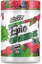 NutriFitt Epic Greens, verpakt met antioxidanten, vruchten, groenten en champignons, Boost prestaties, snelheid herstel (30 porties, zomerbessenthee)