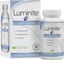 Luminite slaapondersteuning - nacht slaaphulp supplement - L-Tryptofaan, Melatonine, Kamille - Non Habit Forming, 30 Tellen