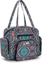 LoDrid Teacher Tote Bag met gevoerde bodem, Teacher Utility Bag voor het werk, grote vrouwen werk tote Bag met Zip-Top sluiting
